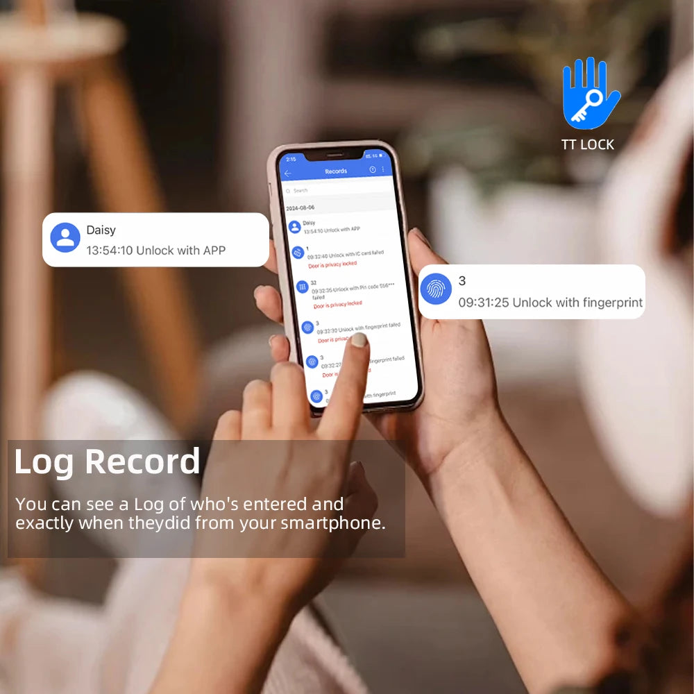 New RAYKUBE K11 TT Lock Bluetooth Biometric Fingerprint Lock Electric Door Lock With Password/Keyless /IC Card/APP Remote Unlock