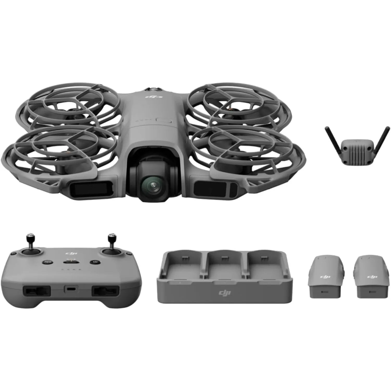 DJI Neo 2 Fly More Combo with RC-N3 Controller, Smart Tracking, Stable Transmission, Foldable Design, 3 Battery Kit