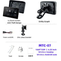 EKIY 6.25" Portable Digital Dashboard Anti Theft Removable Screen Wireless CarPlay Moto Android Auto GPS Motorcycle Navigation