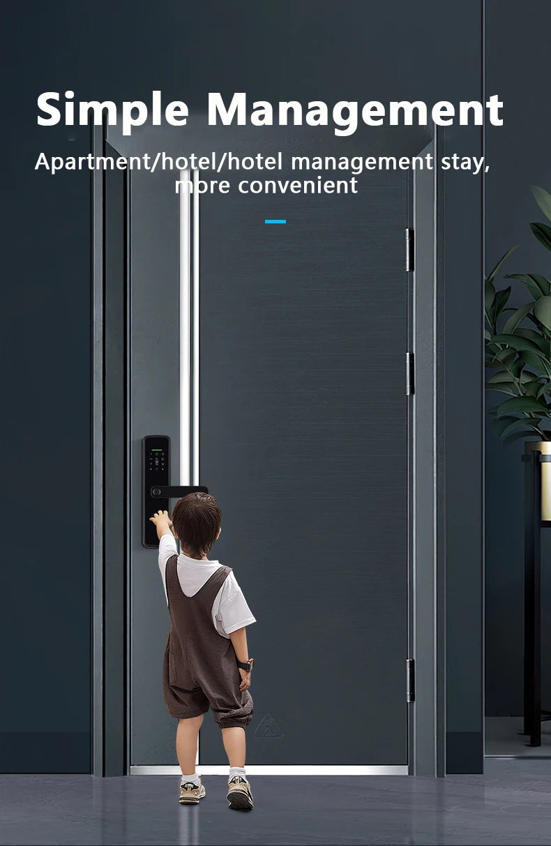 New RAYKUBE K11 TT Lock Bluetooth Biometric Fingerprint Lock Electric Door Lock With Password/Keyless /IC Card/APP Remote Unlock