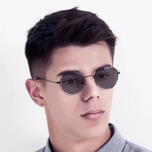 ZENOTTIC Titanium Progressive Prescription Glasses Men Square Anti Blue Light Photochromic Eyewear Optical Myopia Eyeglasses