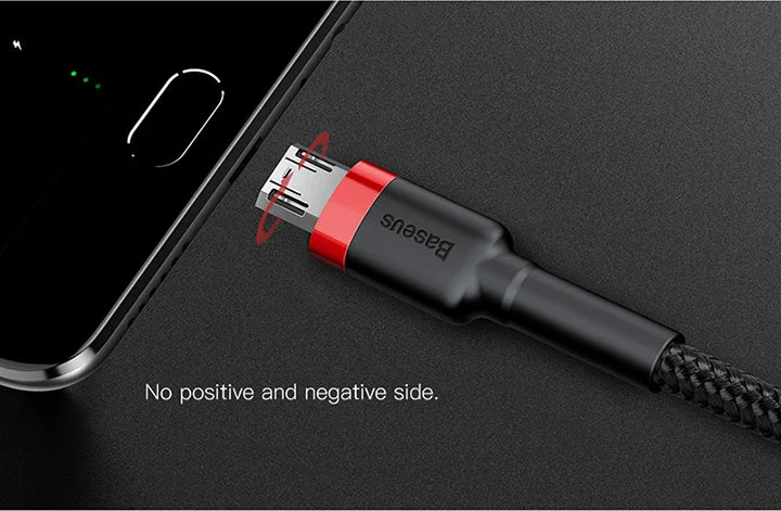 Baseus USB Micro C Cable for Huawei P30, Xiaomi Quick Charge 3.0 Cable Fast Charging for Huawei P30 Xiaomi USB-C Charger Wire