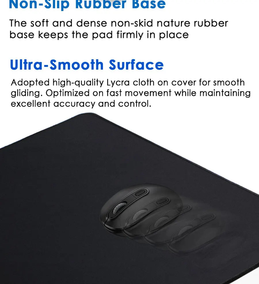 Urgrico Large mouse pad Anti-slip Rubber mouse mat PC Computer Gamer Desk Mat Stitched Edge Gaming Mouse pad for CS GO LOL Dota