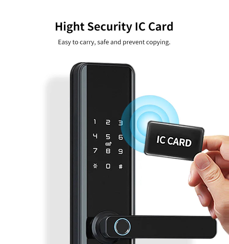 TTlock Waterproof Bluetooth Wifi Fingerprint Smart Lock Electronic Intelligent Biometric Code Digital Door Lock