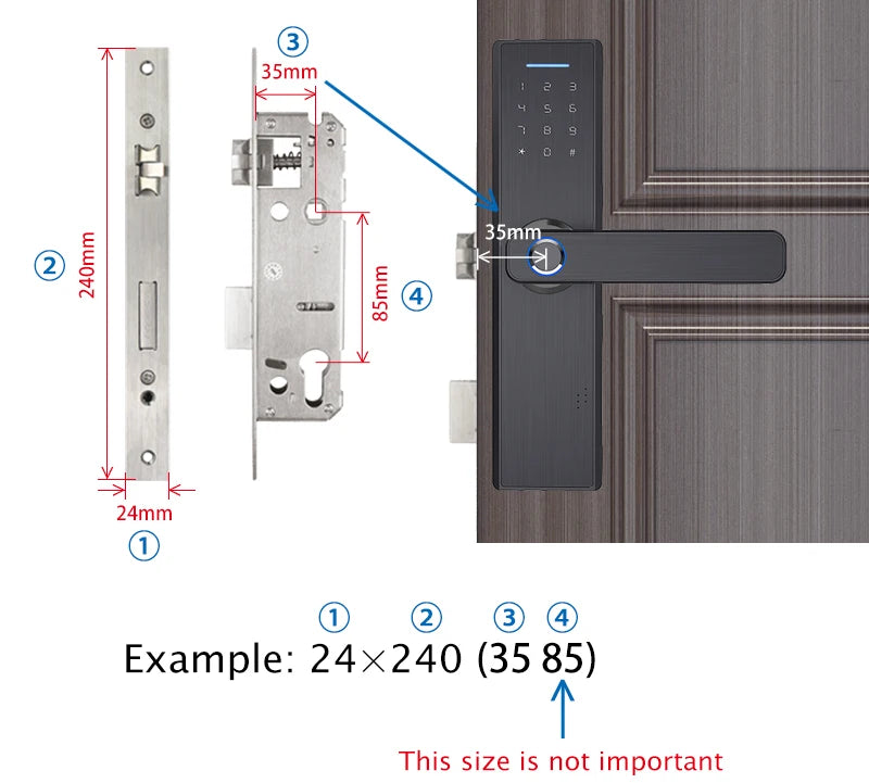 Stainless steel Waterproof biometric fingerprint door Lock electronic Smart door lock RFID Card lock For Aluminum Glass Door