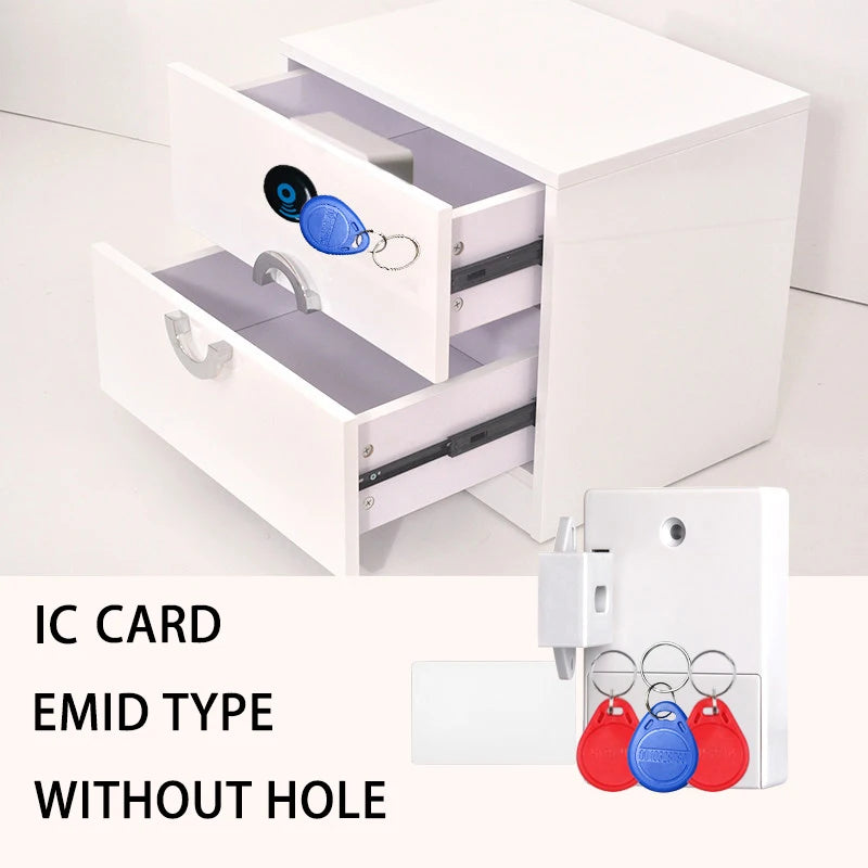 KAK Sensor Lock EMID IC Card Sensor Digital Drawer Card Lock DIY Intelligent Electronic Invisible Hidden Cabinet Lock Hardware