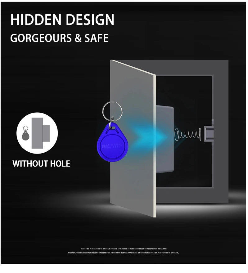 KAK Sensor Lock EMID IC Card Sensor Digital Drawer Card Lock DIY Intelligent Electronic Invisible Hidden Cabinet Lock Hardware
