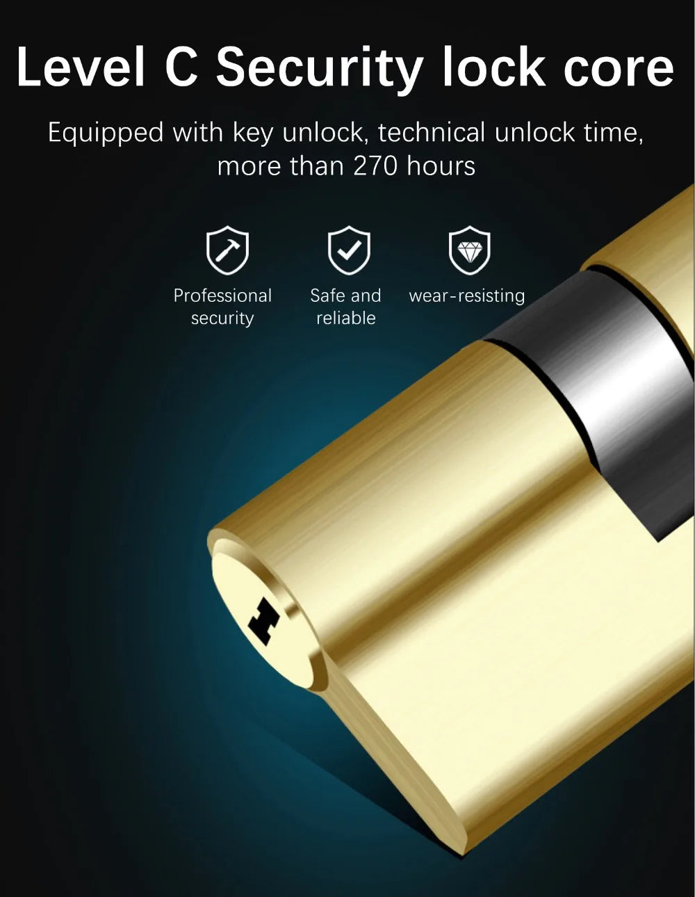TTlock Waterproof Bluetooth Wifi Fingerprint Smart Lock Electronic Intelligent Biometric Code Digital Door Lock