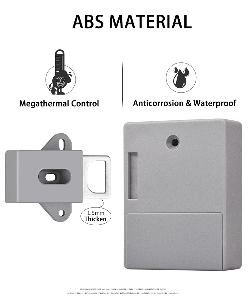 KAK Sensor Lock EMID IC Card Sensor Digital Drawer Card Lock DIY Intelligent Electronic Invisible Hidden Cabinet Lock Hardware