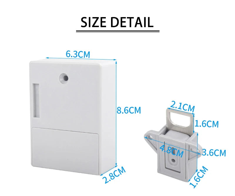 KAK Sensor Lock EMID IC Card Sensor Digital Drawer Card Lock DIY Intelligent Electronic Invisible Hidden Cabinet Lock Hardware