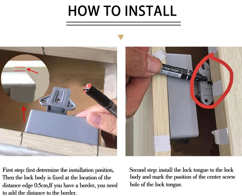 KAK Sensor Lock EMID IC Card Sensor Digital Drawer Card Lock DIY Intelligent Electronic Invisible Hidden Cabinet Lock Hardware