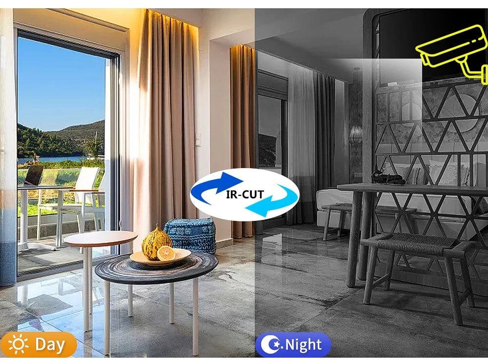 Tuya WIFI PTZ Camera 5MP Black Indoor Baby Monitor Smart Home Wireless Night Vision P2P Security Video Surveillance IP Camera 2K