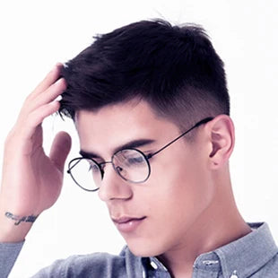ZENOTTIC Titanium Progressive Prescription Glasses Men Square Anti Blue Light Photochromic Eyewear Optical Myopia Eyeglasses