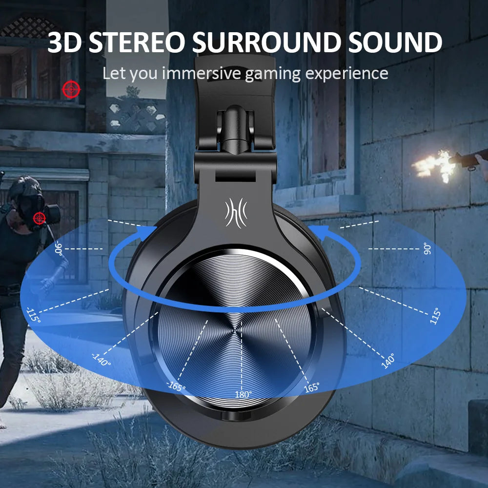 Oneodio Wired Gaming Headset Gamer 3.5mm Over-Ear Gaming Headphones With Detachable Microphone For PC Computer PS4 Xbox