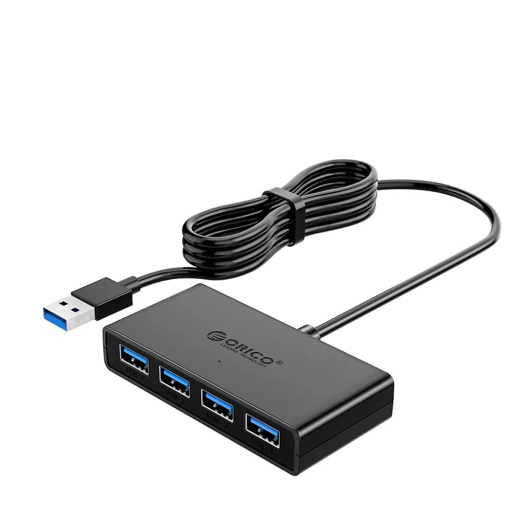 ORICO Hub USB 4 Ports Multi USB 3.0 Hub USB Splitter with Power supply For PC Windows Mac Computer Accessories 30/100/150cm
