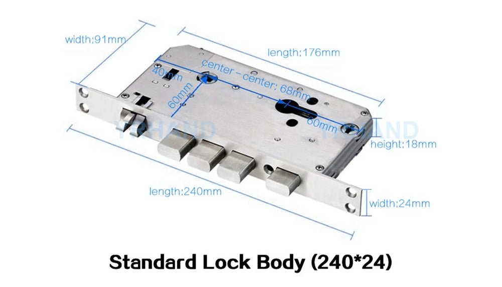 TTlock Waterproof Bluetooth Wifi Fingerprint Smart Lock Electronic Intelligent Biometric Code Digital Door Lock