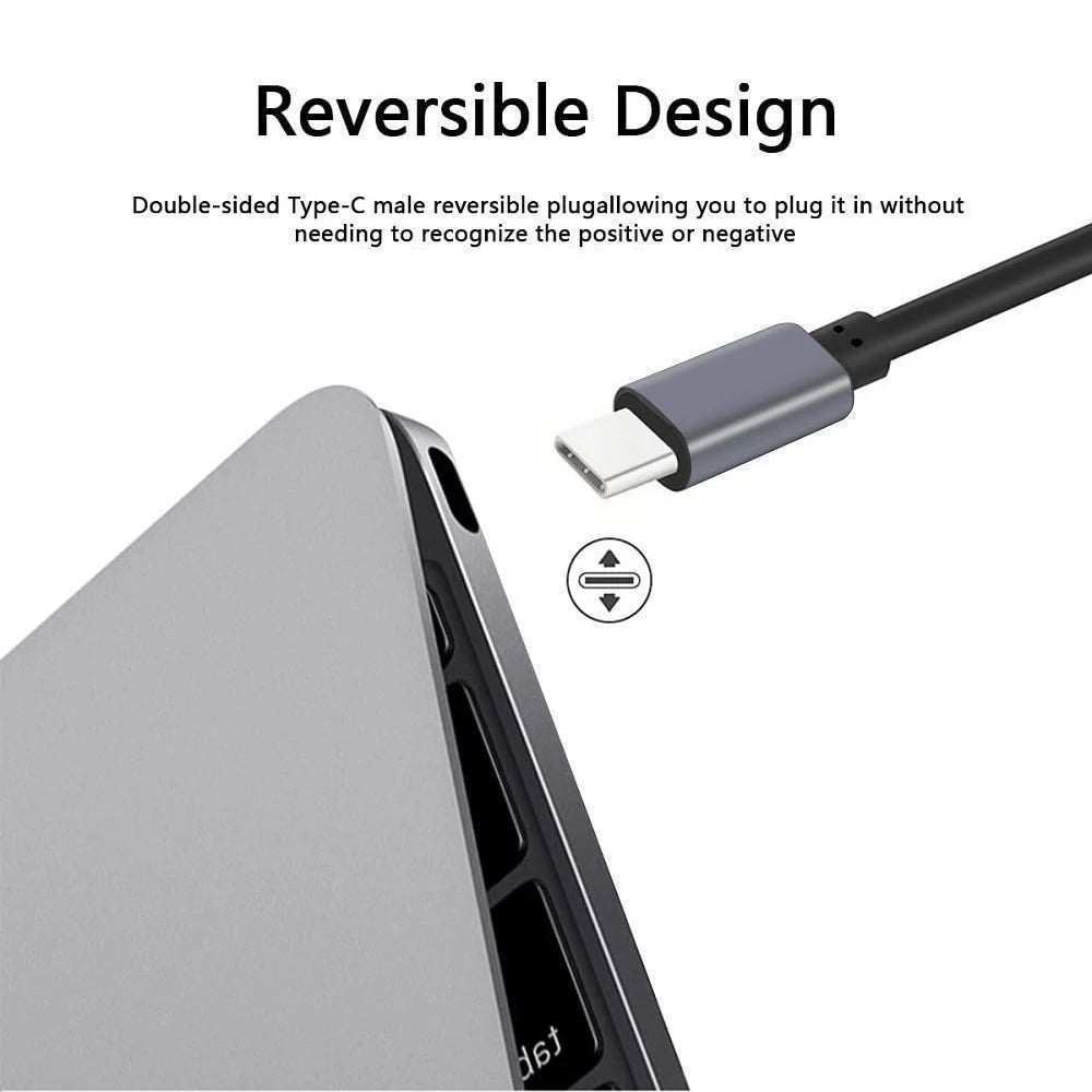 Navceker Type USB-C to HDMI Cable Adapter 4K 60Hz One-way Transmission Audio Cable Compatible with USB-C MacBook Pro Galaxy S25U