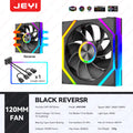JEYI 12CM ARGB PC Fans Hydro Bearing Fan Infinity Mirror 30dB(A) cooling fan 5V3pin PWM 800-2000RPM Forward/Reverse Blade Fan