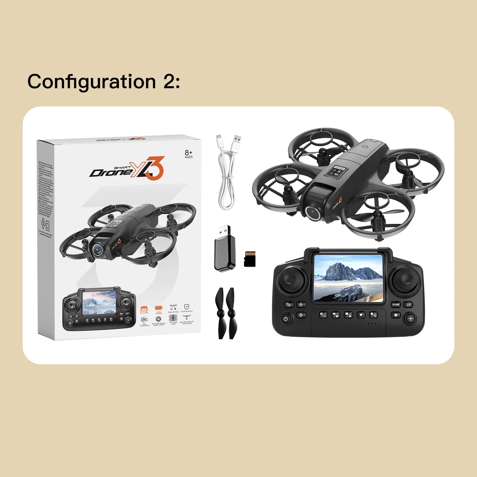 YL3 Mini Drone 8k Camera 180° ESC Optical Flow Positioning WIFI Aerial Photography Remote Control Aircraft G-safe Drone Toy Gif