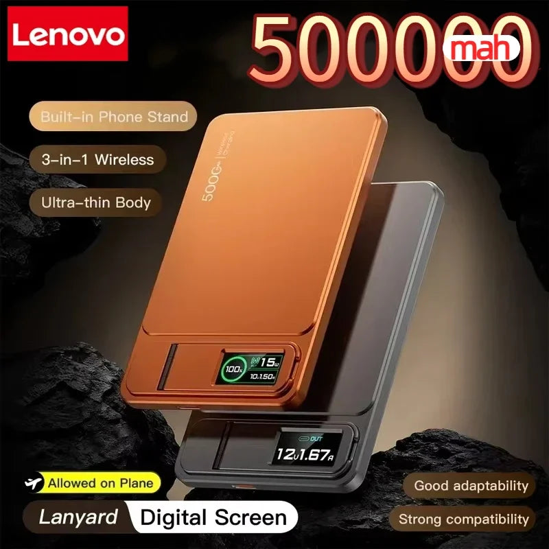 Lenovo CCC 10000mAh Slim Original Power Bank For MagSafe For Magnetic Wireless Fast Charging Portable Battery For IPhone IWatch