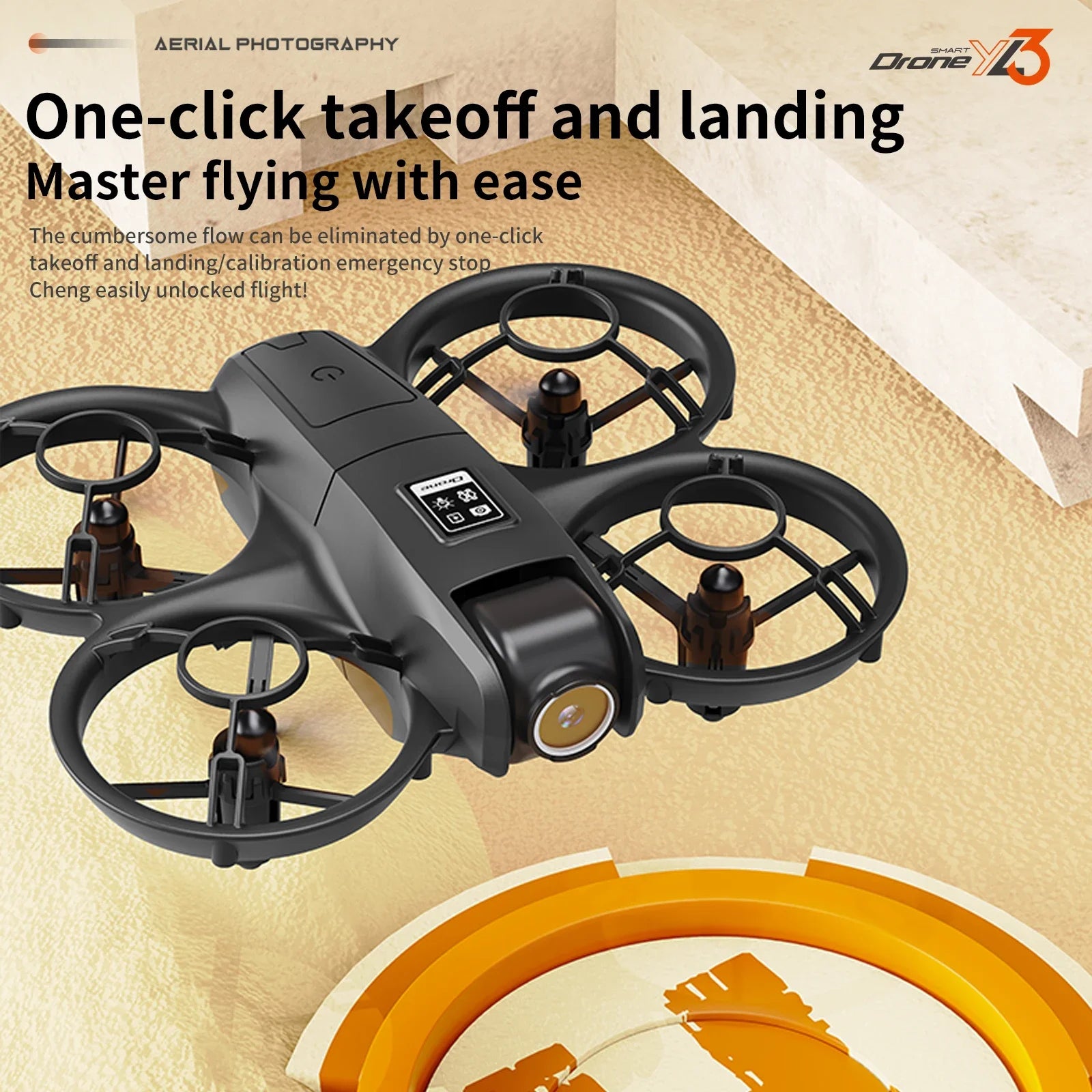 YL3 Mini Drone 8k Camera 180° ESC Optical Flow Positioning WIFI Aerial Photography Remote Control Aircraft G-safe Drone Toy Gif