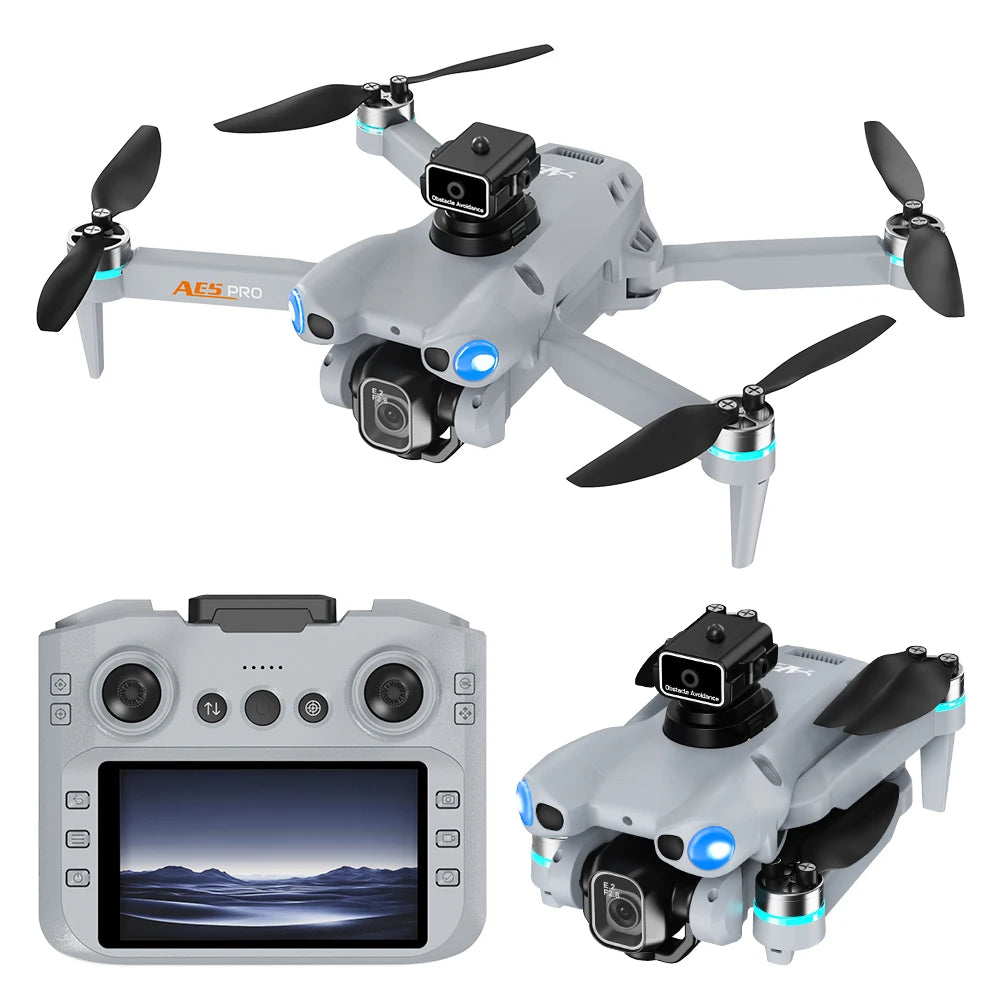 2026 New AE5 Drone 4K Professional Dual Camera Dron Optical Flow Localization 3-Sided Obstacle Avoidance Quadcopter