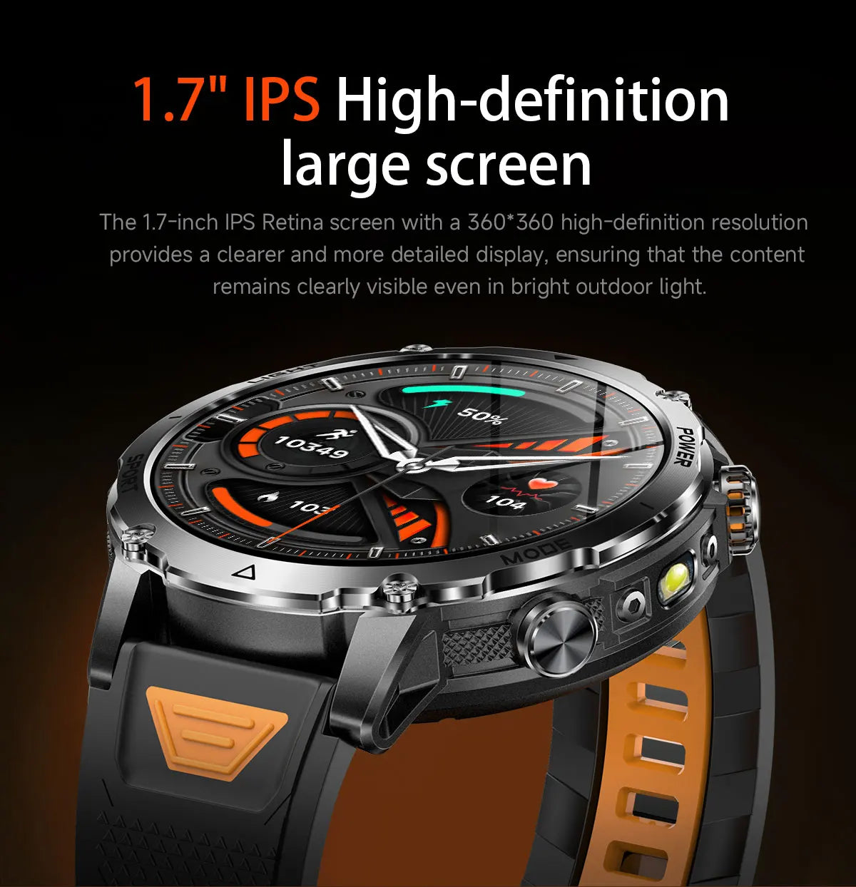 2026 New Military TANK SmartWatch Bluetooth call 10ATM Waterproof 1400mAh Battery Heart rate monitoring Outdoor Sports Watch Men