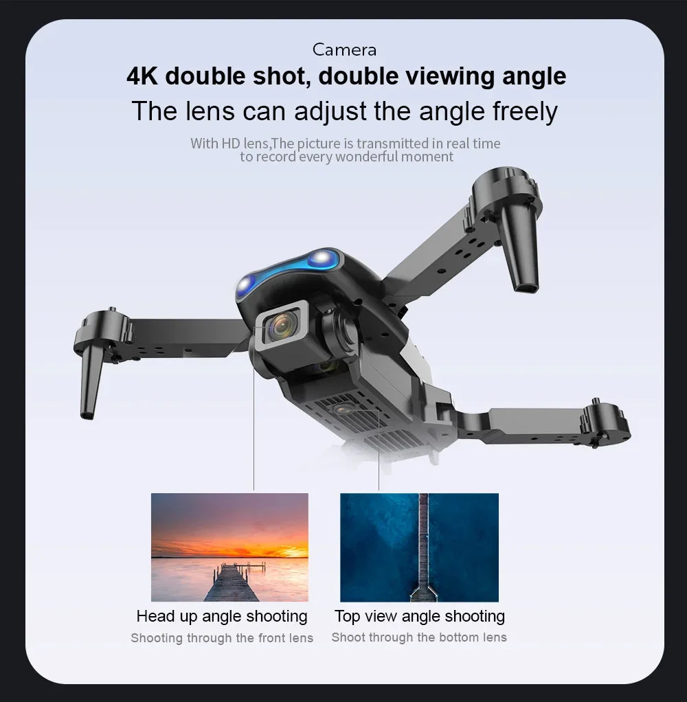 E99 K3 Pro HD 4k Drone Camera High Hold Mode Foldable Mini RC WIFI Aerial Photography Quadcopter Toys Helicopter