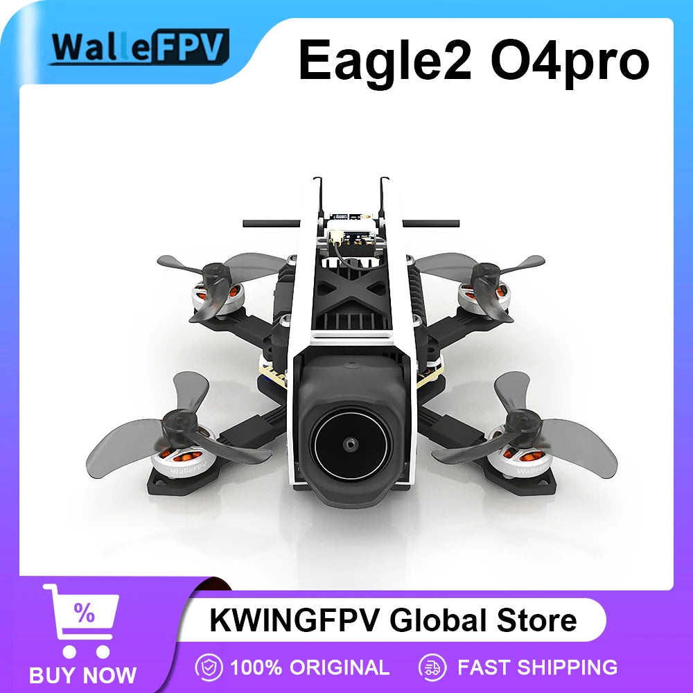 WalleFPV Eagle2 1.6inch Eagle 2 Brushless Quadcopter 2025 Mini Smart FPV RC Drones PNP / O4 PRO 4K 120FPS ELRS 2.4G FPV Drone