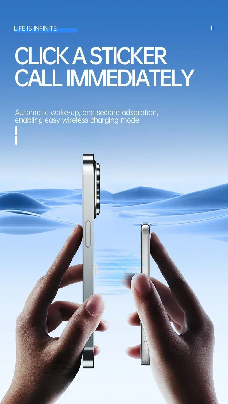 Lenovo Power Bank For MagSafe 50000mAh Slim Magnetic Wireless CCC Power Bank 22.5W External Portable Battery For iPhone Samsung