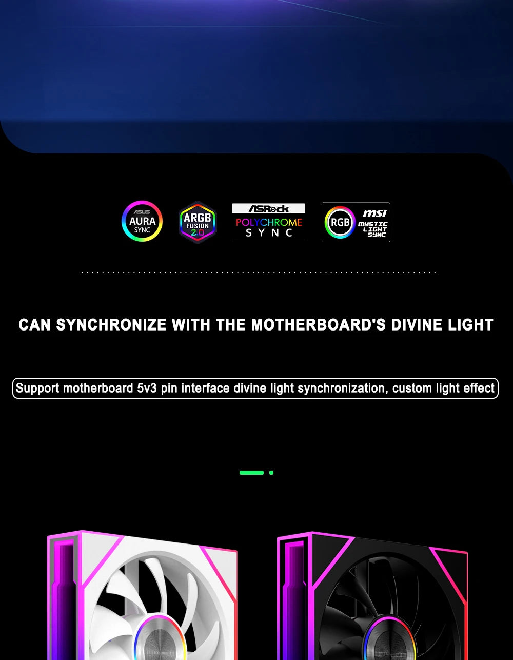 ICE Whale WZ-120/240/360 PC Case Fan  ARGB Motherboard Sync combination structure Cold Exhaust Cooling Fan ventilador