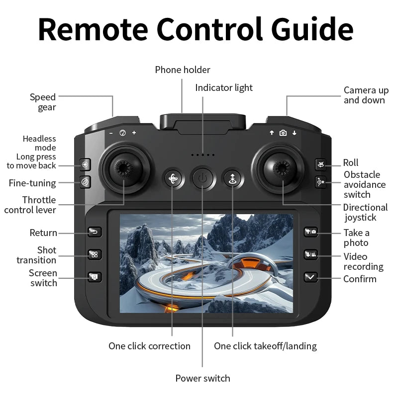 New Z4 Mini Drone 4K HD Camera  Aerial Photography Brushless Motor Optical flow positioning Large screen Rc Quadcopter Toys Gift