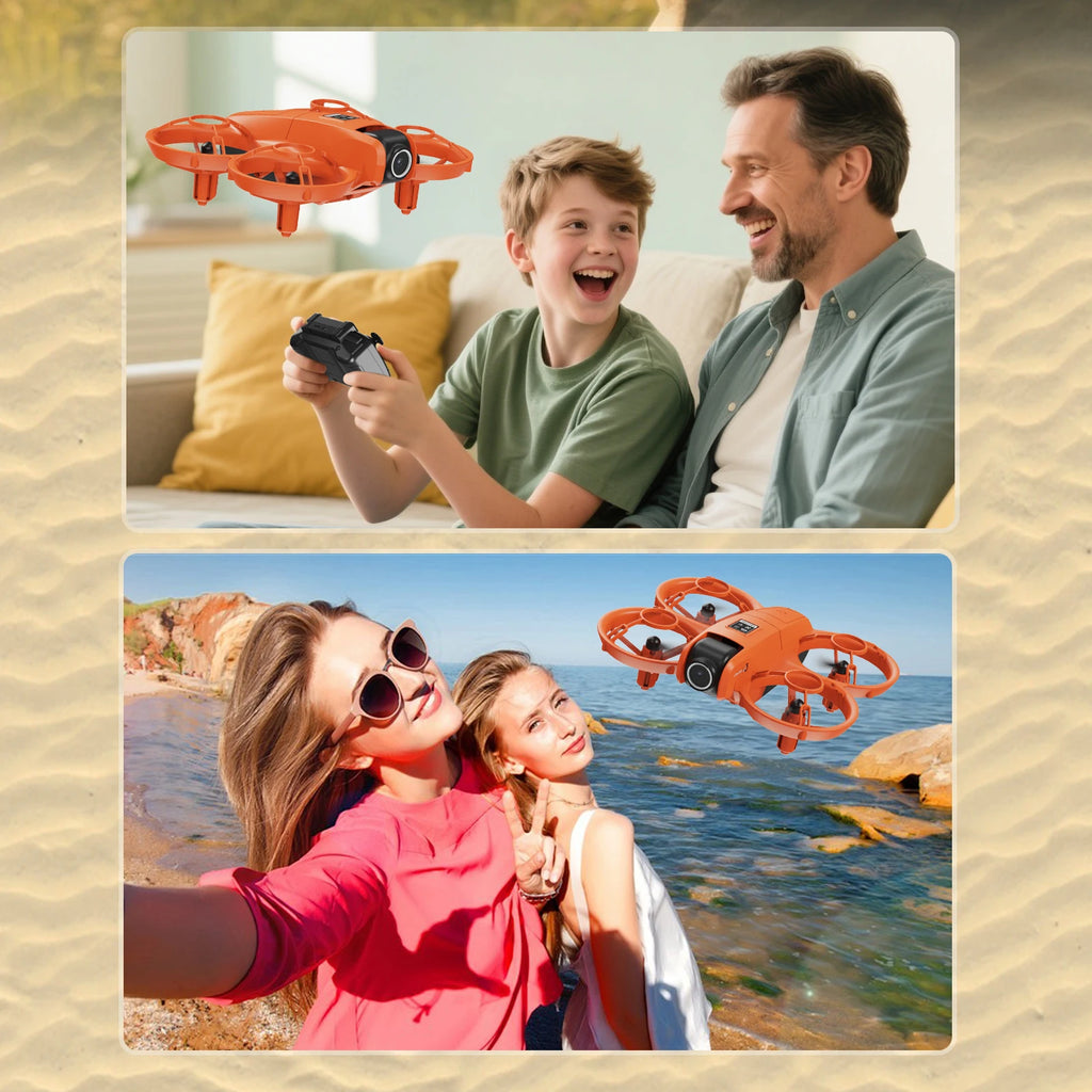 2026 Mini Quadcopter Screen Aerial Photography High-Definition Dual-Camera Foldable 3D Flip App Control Drone Optical Flow