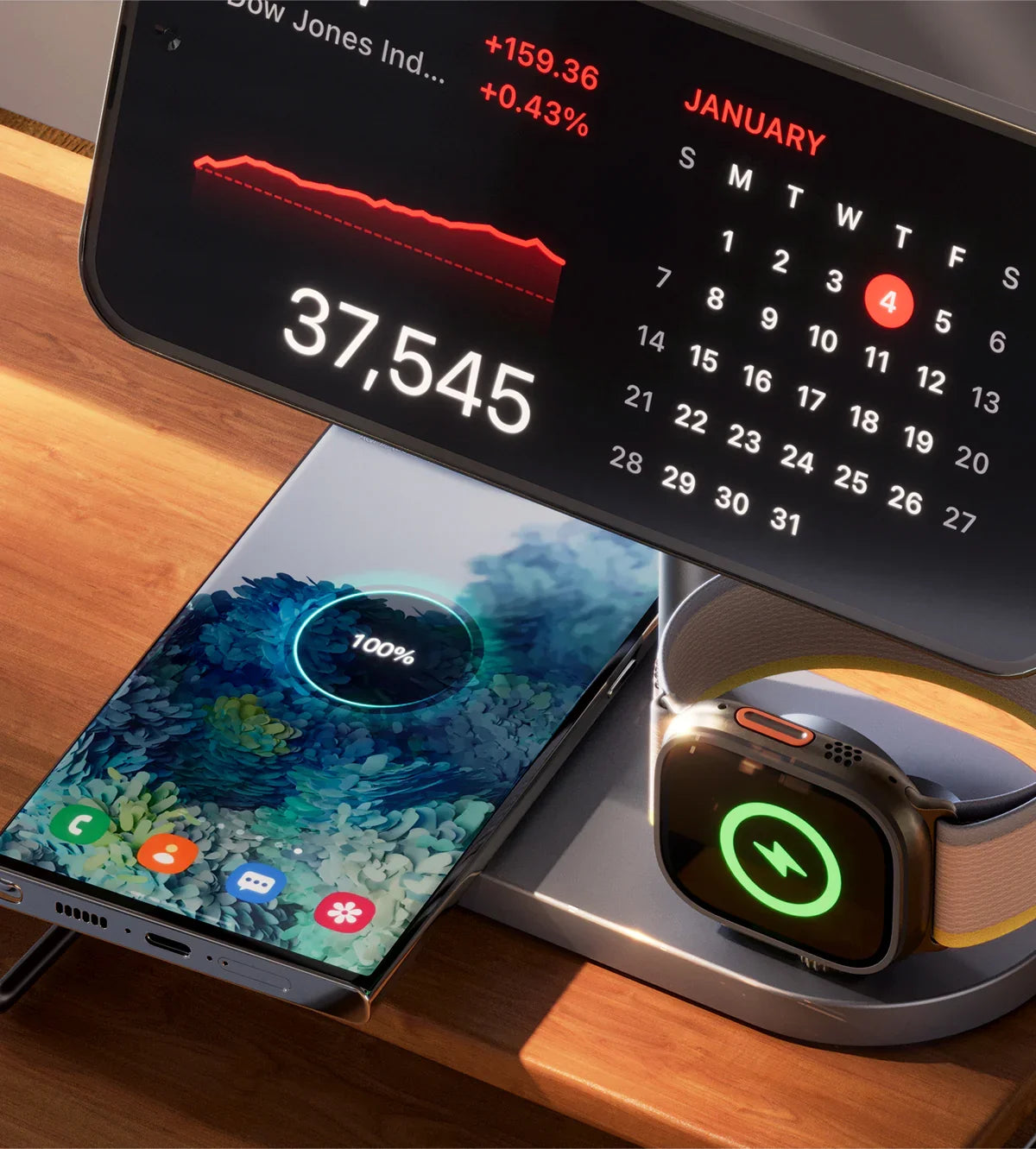 KUXIU X23Q Qi2 Foldable Magnetic Wireless Charger Station 25W Fast Charging For iPhone 17 16 15 14 13 Serie,Apple Watch,AirPods
