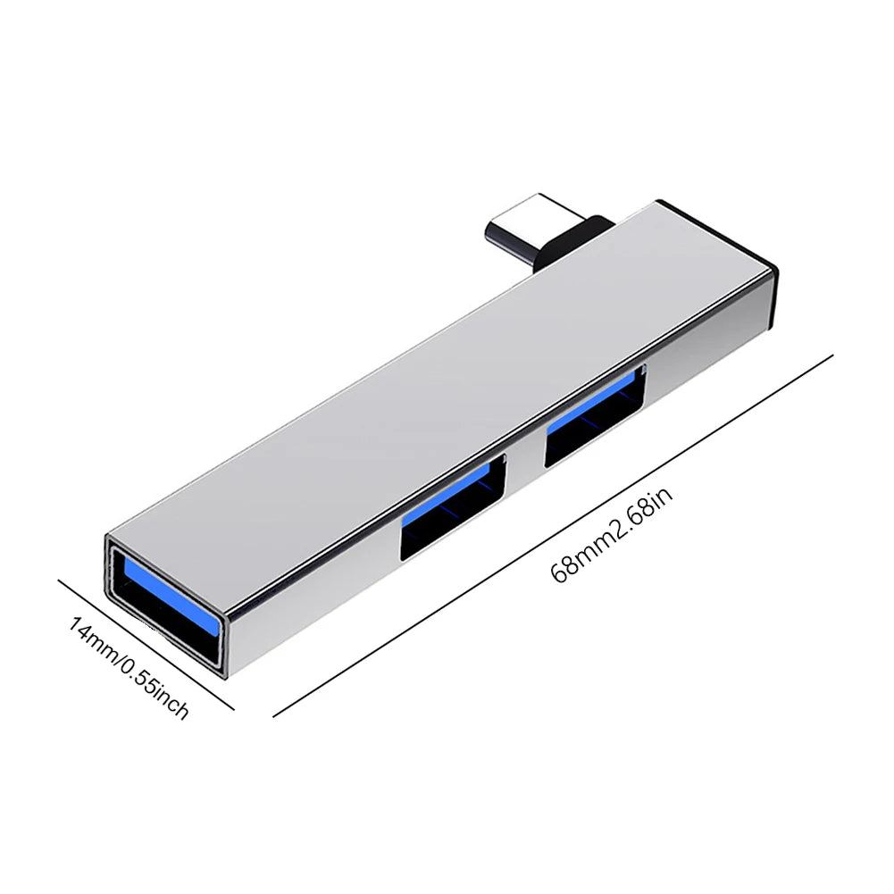1/2PCS 3 in 1 USB HUB OTG USB 3.0/Type-C 3.0 To 3 USB USB Splitter Hub Speed 5.0Gbps 3 Port Type C HUB for PC Laptop Computer