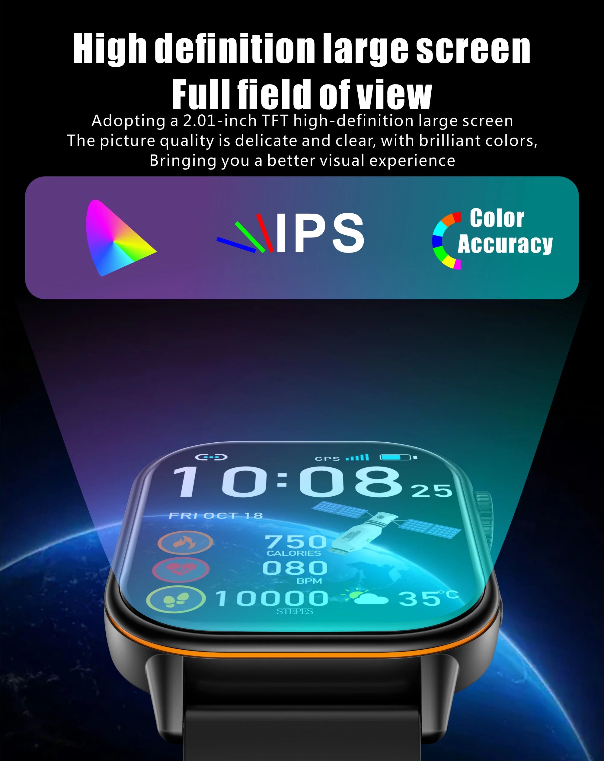New For Android iOS Outdoor GPS SmartWatch Men 2.01" HD AMOLED Compass 420mAh 178+Sport Mode Waterproof Bracelet Smartwatch 2026