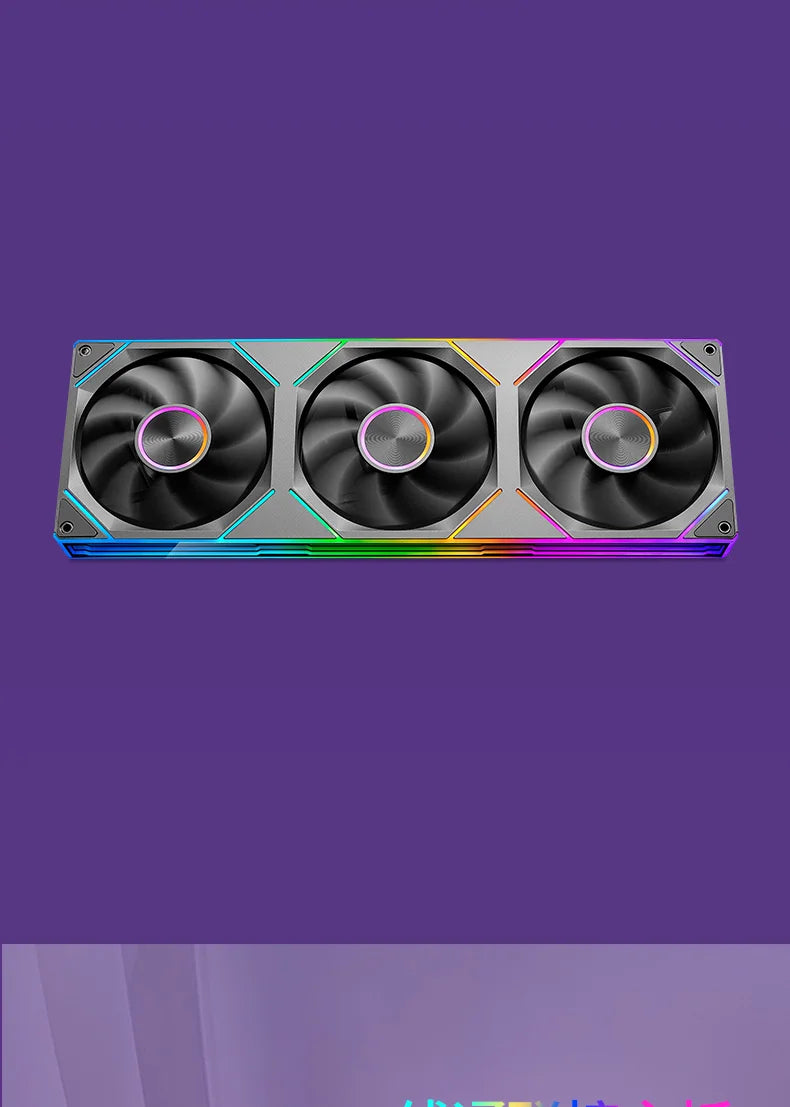 WJCOOLMAN Starlink 360/240/120 conjoined PC fan ARGB PWM Speed Control Computer Silent Case Integrated Fan easy to install