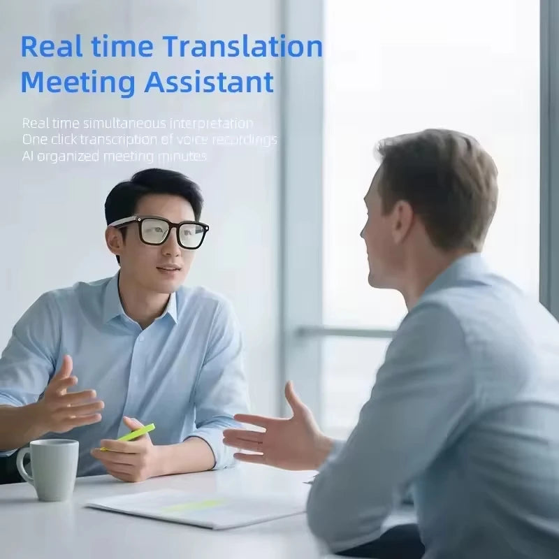 Lenovo AI Smart Glasses 8MP HD Camera 8K Shooting Image AI Translation Bluetooth Call Recording Music Smart SunglassesGifts 2026