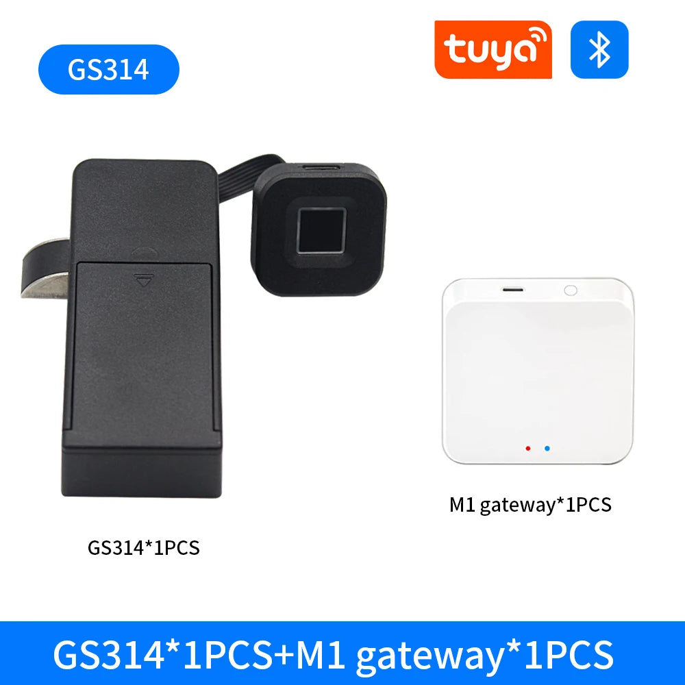 Smart Fingerprint Drawer Lock Tuya APP Electric Keyless Invisible Sensor Lock 13.56Mhz IC Card Unlock No Hole Cabinet Furniture