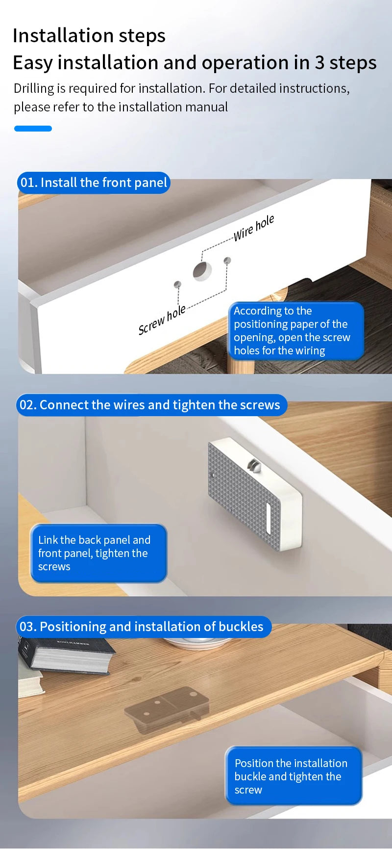 Smart Drawer Lock Invisible Electronic RFID 13.56MHz IC Cabinet Lock Unlock Intelligent Keyless Sensor Lock Easy To Install