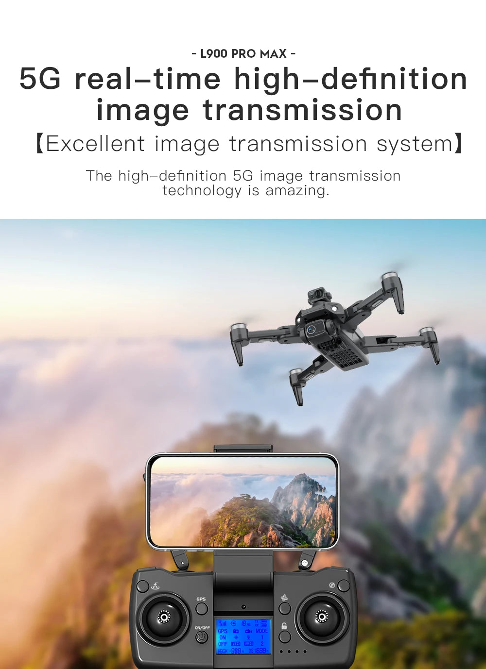 L900 Pro SE MAX GPS Drone 4K Professional With Camera WIFI 360 Obstacle Avoidance FPV Brushless Motor RC Quadcopter Mini Drone