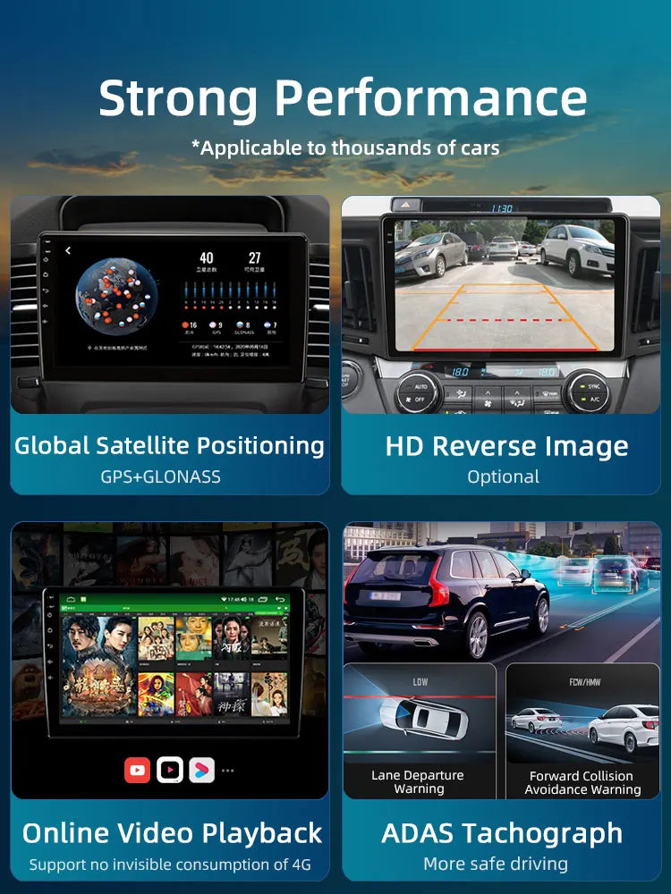 JUNDOF 9" Android Car Stereo Radio for Toyota Corolla 2006 2007 2008 2009 2010 2011 2012 2013 Multimedia Player 2 Din Head Unit