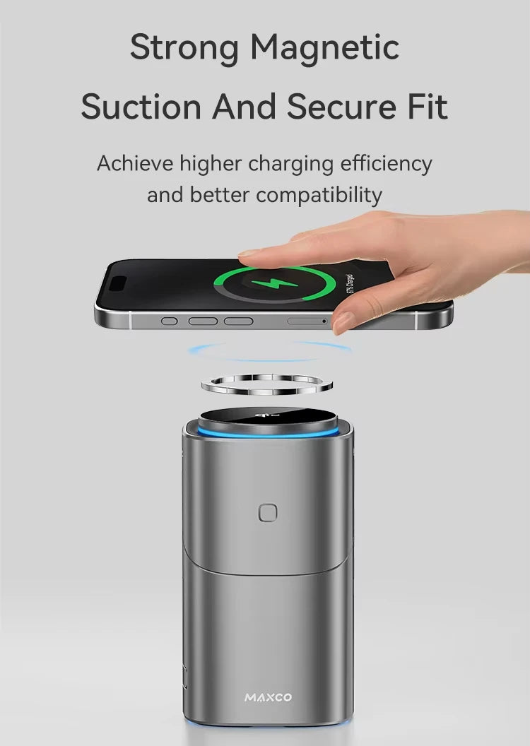 2026 Qi2 Automatic Touch Magnetic Multi-function 3 in 1 Wireless Charger for Iphone17 16 15 14 13 Pro Max Iwatch Airpods Charger