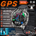 2026 NEW Outdoors Offline Map GPS Smart Watch L1+L2 Dual Band GPS Compass Cycling Run Swim Heart Rate 10ATM Military Smartwatchs