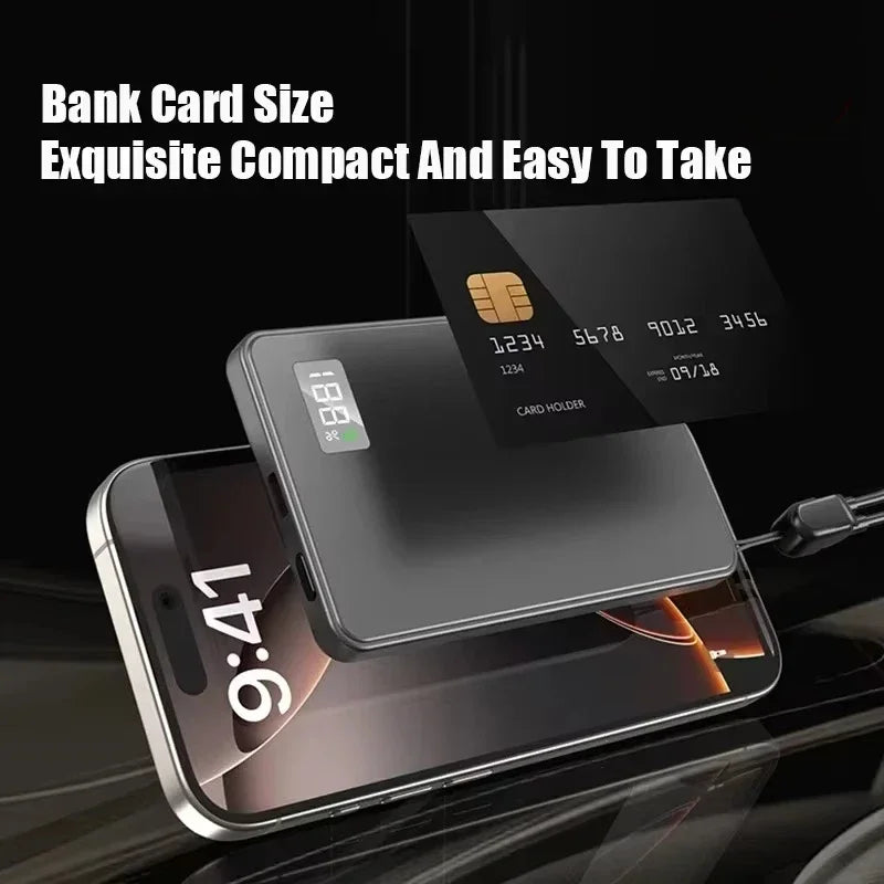Lenovo 50000mAh Magnetic Power Bank PD 22.5W Fast Charging Portable Wireless External Battery for Magsafe for iPhone Samsung