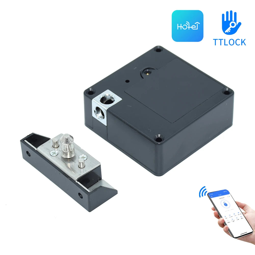 TTLock TTHotel APP Smart Cabinet Drawer Card Sensing Lock Invisible Hidden Installation