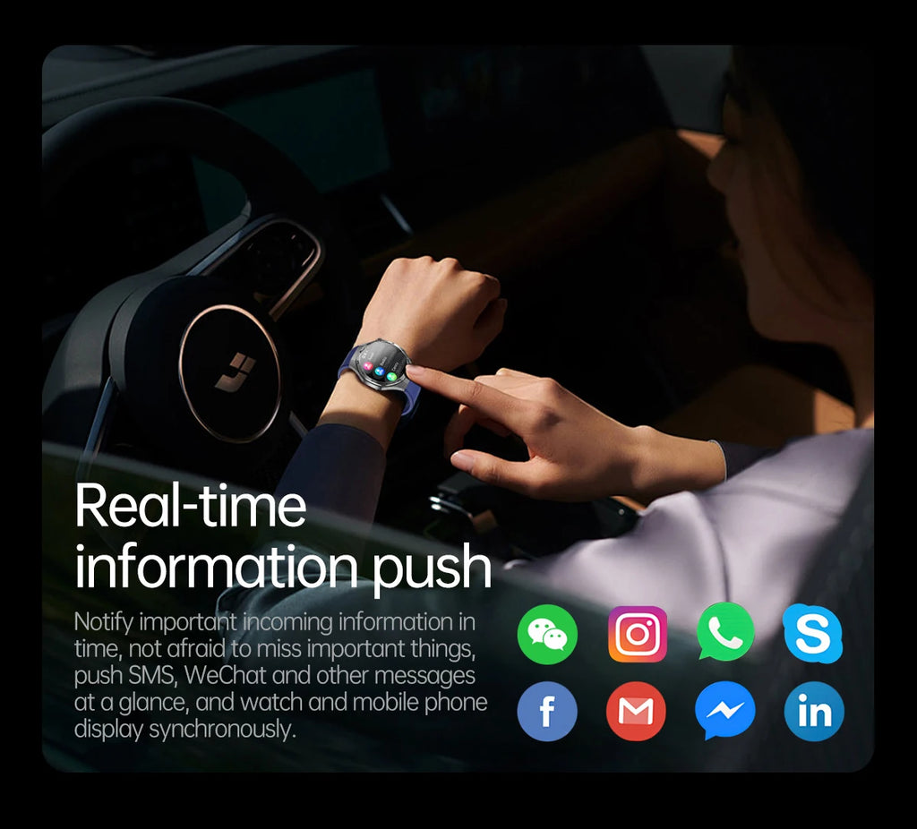 2026 Health Nursing Grade New Blood pressure Smart Watch Men Lipid Uric Acid Tracker ECG+PPG Clock HD Call NFC Smartwatch Women