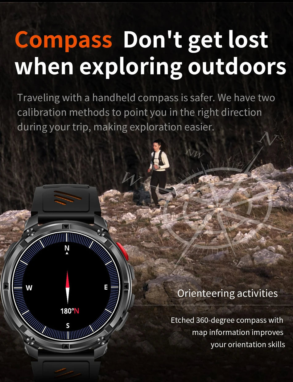 2026 New T-Rex3 Ultra 1100mAh Super Capacity Battery Adult Men Smart Watch 1.7" Large Screen Call 5ATM Waterproof Sports Watches