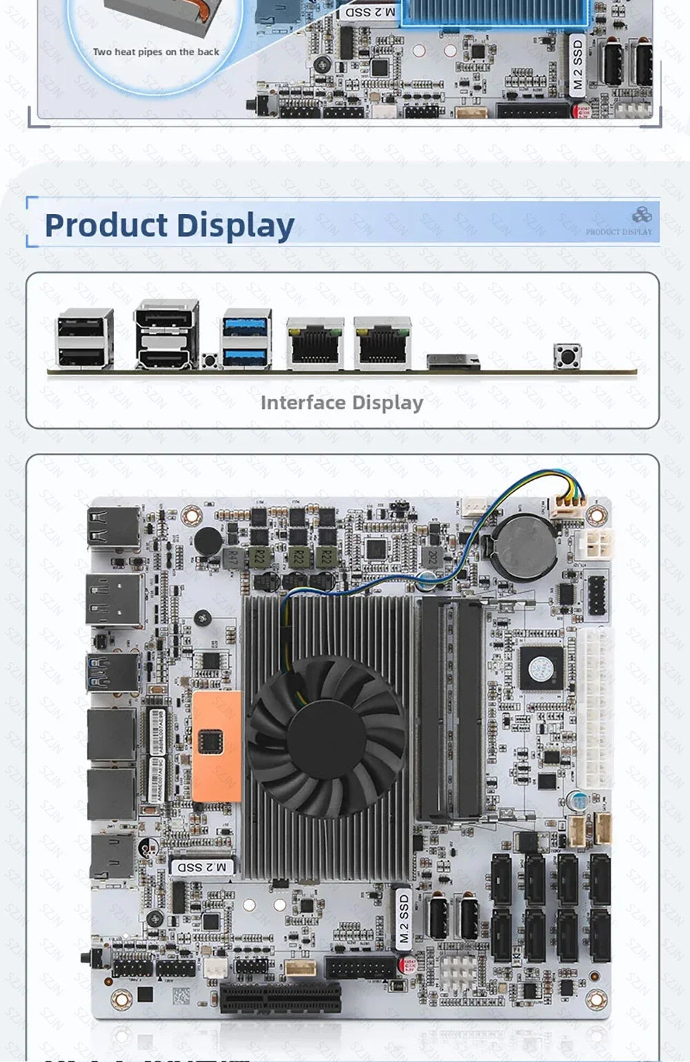 i5-8265U ES 8 SATA NAS Motherboard 2 LAN 2.5G Dual M.2 NVMe 8 SATA3.0 2*DDR4 NAS Board HDMI DP 17x17 Mini ITX board