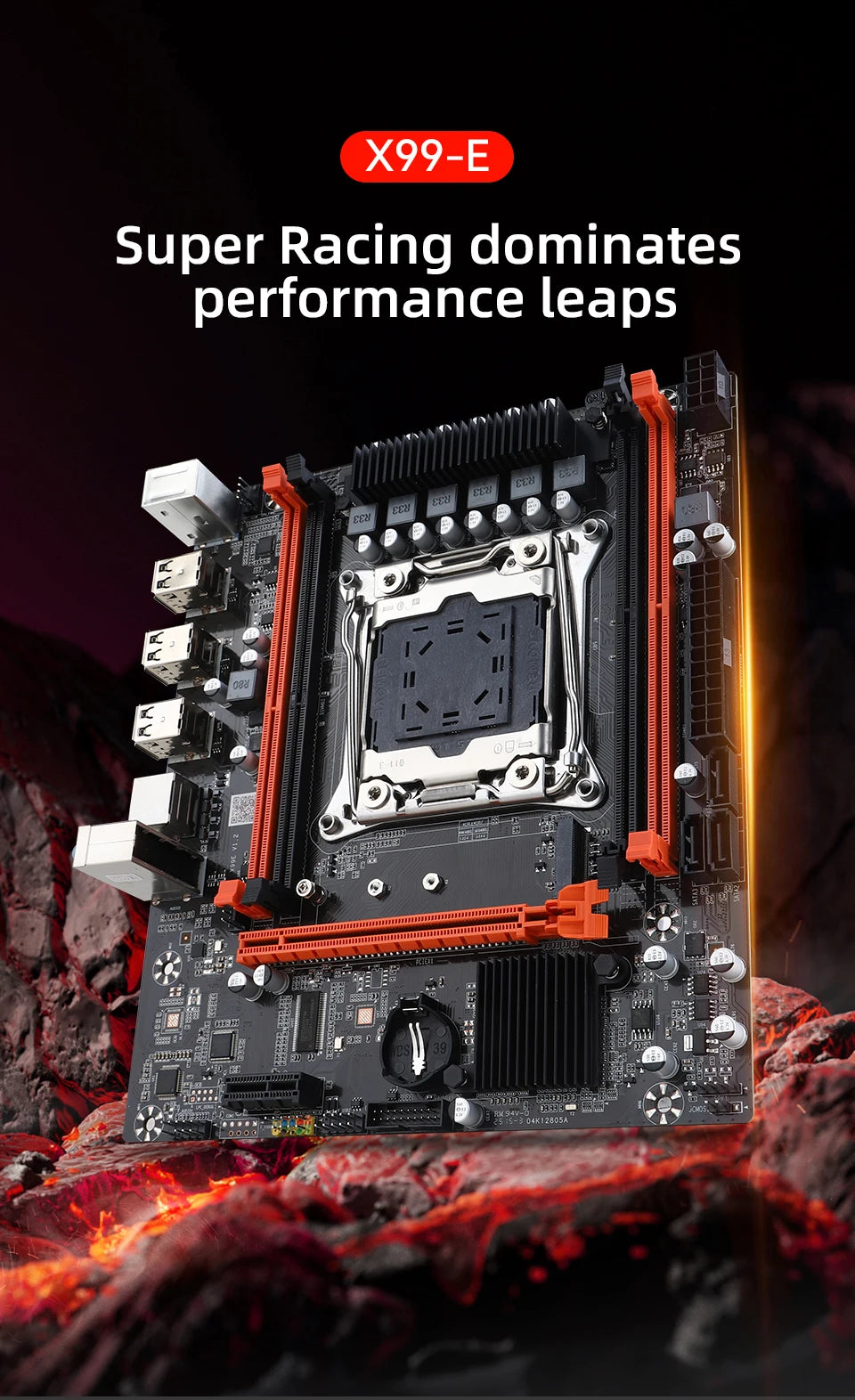 X99 Gaming Motherboard Kit with Xeon E5 2680 V4 DDR4 16GB=8Gx2 RAM M.2 NVME NGFF SATA USB for Desktop PC